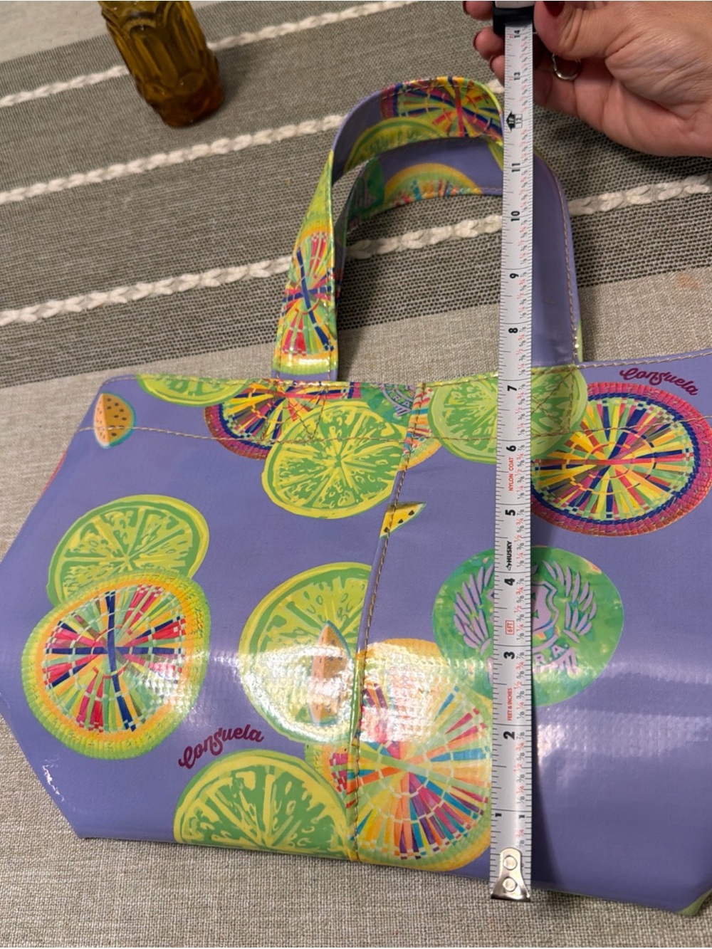 Consuela Purple Sandy Citrus Mini Tote Grab N Go - Picture 7 of 9